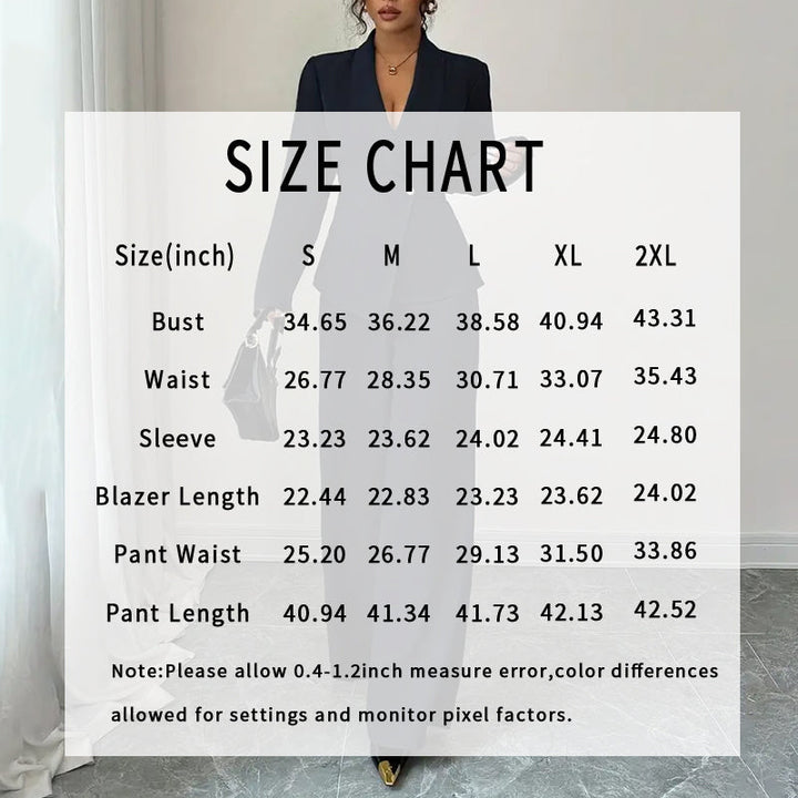 Womens 2 Piece Blazer and Pant Suit