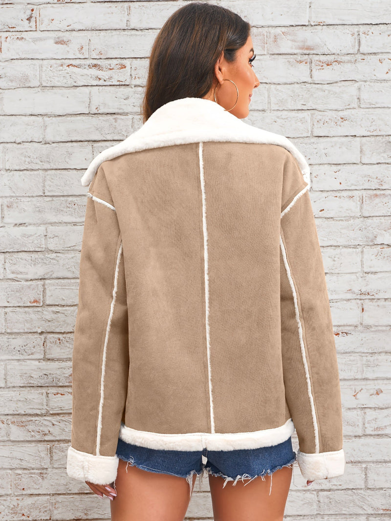 Cozy Chic Lapel Jacket – Winter Warmth Redefined